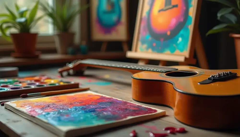Gitarre gemalt – So bringen Sie Ihre musikalische Leidenschaft kreativ zum Ausdruck